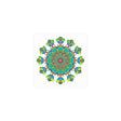 Vibrant Mandala Art Print - Colorful & Intricate Poster - Blululi
