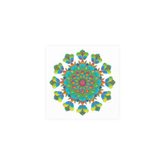 Vibrant Mandala Art Print - Colorful & Intricate Poster - Blululi