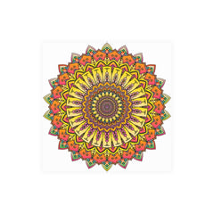 Vibrant Mandala Art Print - Colorful & Intricate Poster - Blululi