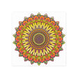 Vibrant Mandala Art Print - Colorful & Intricate Poster - Blululi