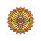 Vibrant Mandala Art Print - Colorful & Intricate Poster - Blululi