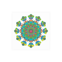 Vibrant Mandala Art Print - Colorful & Intricate Poster - Blululi