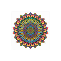 Vibrant Mandala Art Print - Geometric Design Poster - Blululi