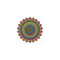 Vibrant Mandala Art Print - Geometric Design Poster - Blululi
