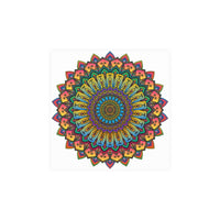 Vibrant Mandala Art Print - Geometric Design Poster - Blululi