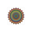 Vibrant Mandala Art Print - Geometric Design Poster - Blululi