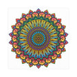 Vibrant Mandala Art Print - Geometric Design Poster - Blululi
