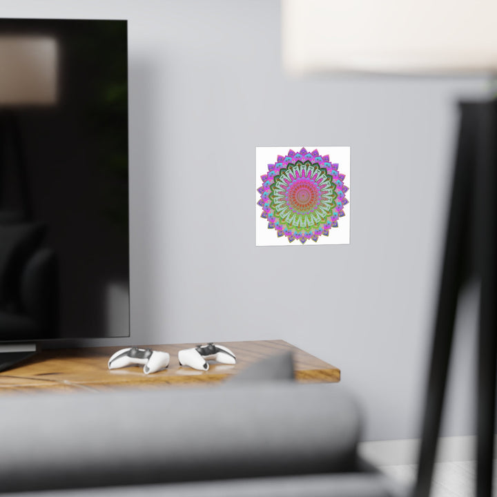 Vibrant Mandala Art Print - Intricate Design Poster - Blululi