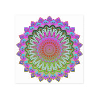 Vibrant Mandala Art Print - Intricate Design Poster - Blululi