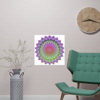 Vibrant Mandala Art Print - Intricate Design Poster - Blululi