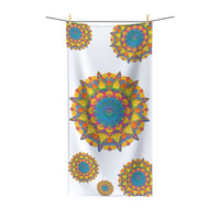 Vibrant Mandala Bath Towel - Colorful Art Home Decor - Blululi