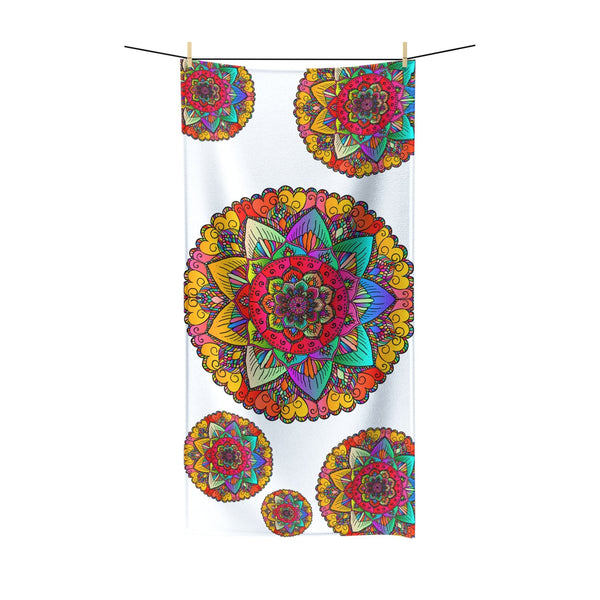 Vibrant Mandala Bath Towel - Colorful Art Home Decor - Blululi