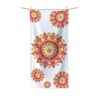 Vibrant Mandala Bath Towel - Colorful Geometric Design Home Decor - Blululi
