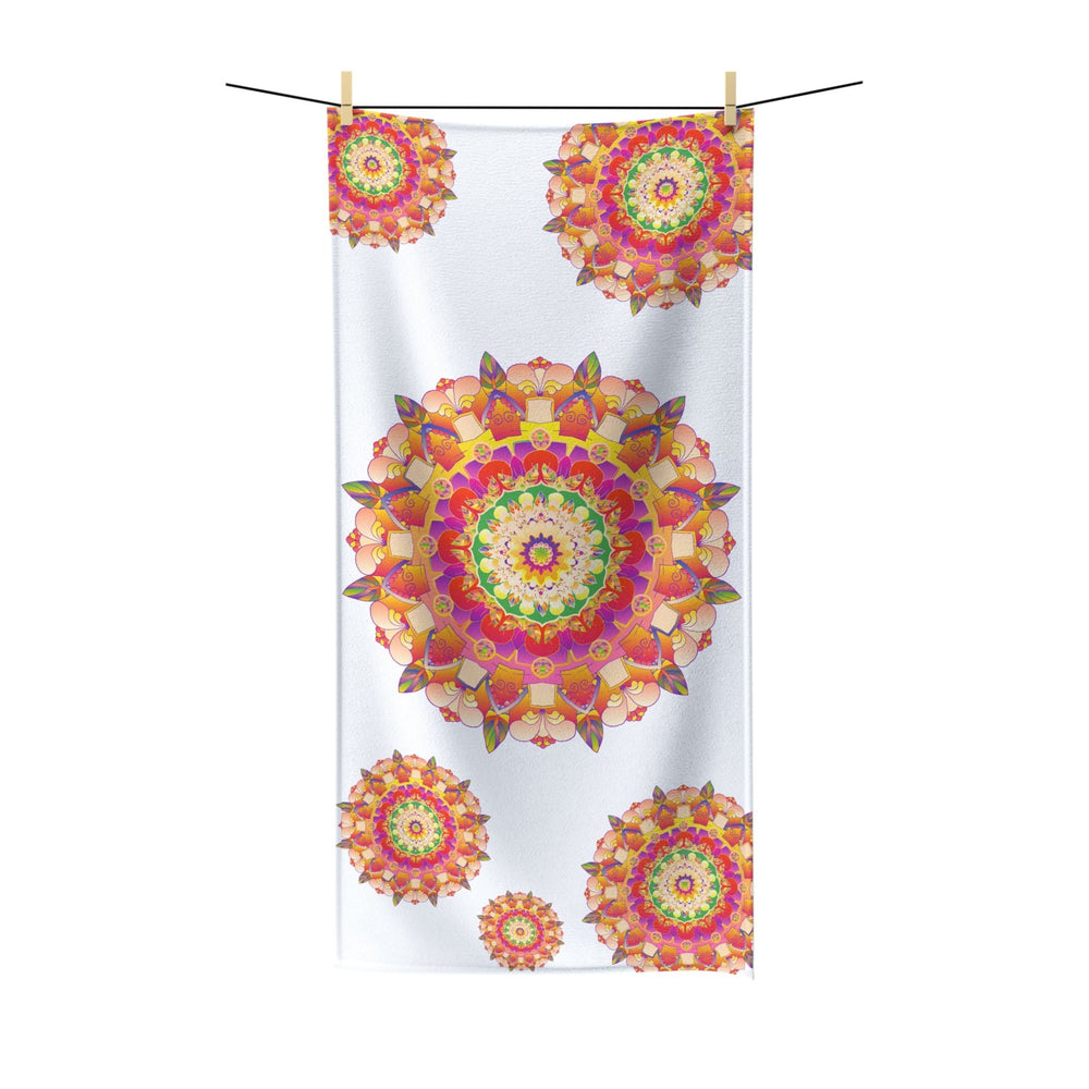 Vibrant Mandala Bath Towel - Colorful Geometric Design Home Decor - Blululi