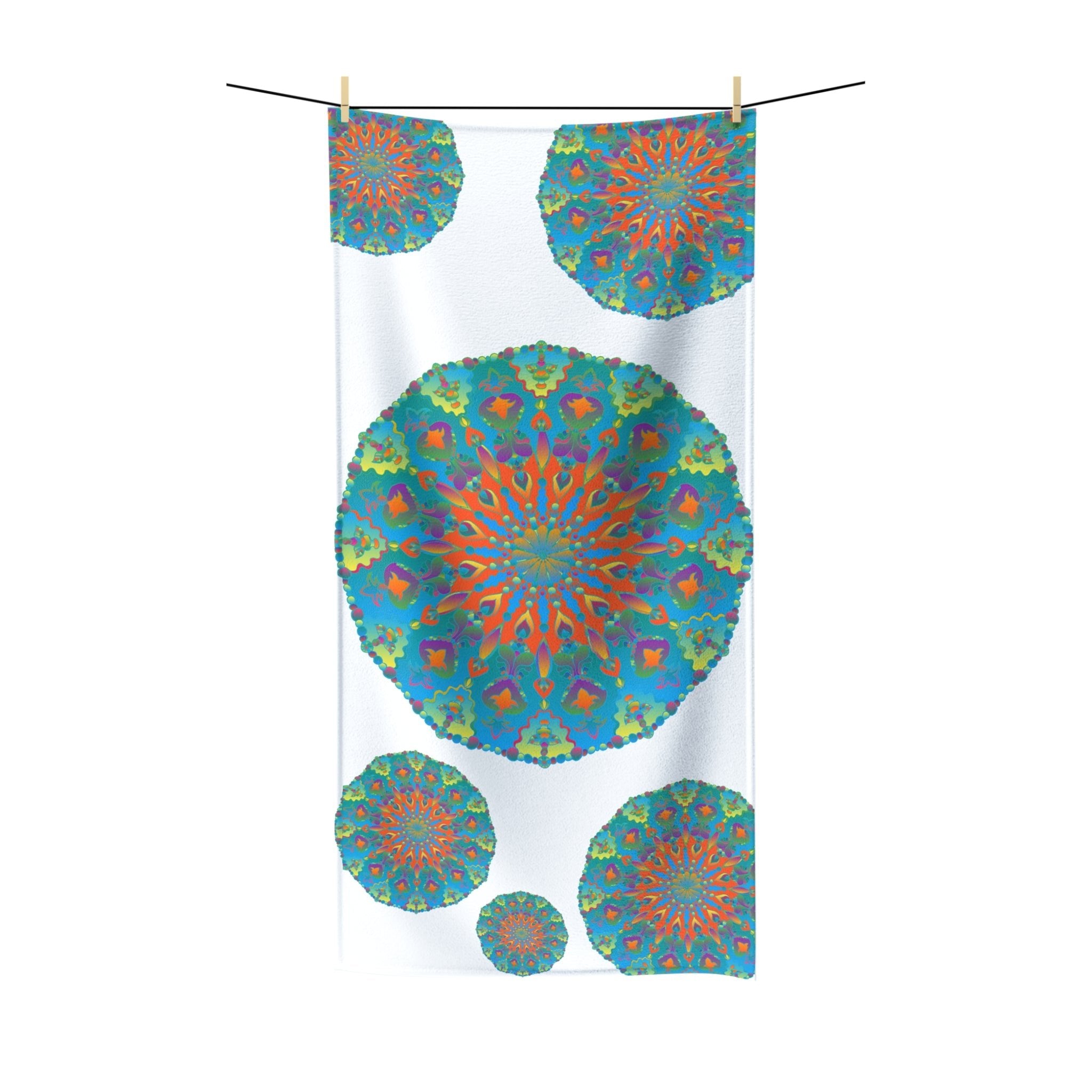 Vibrant Mandala Bath Towel - Colorful & Intricate Home Decor - Blululi