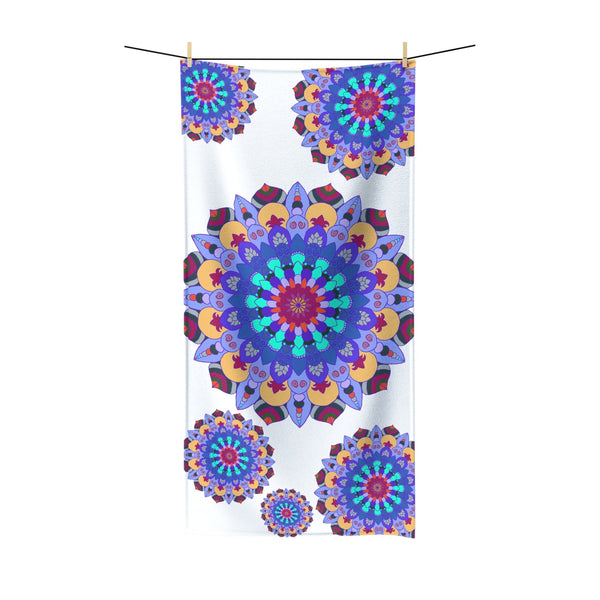 Vibrant Mandala Bath Towel - Colorful & Psychedelic Home Decor - Blululi