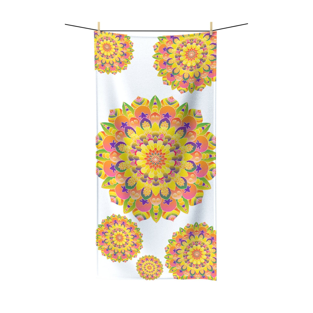 Vibrant Mandala Beach Towel - Colorful & Intricate Design Home Decor - Blululi