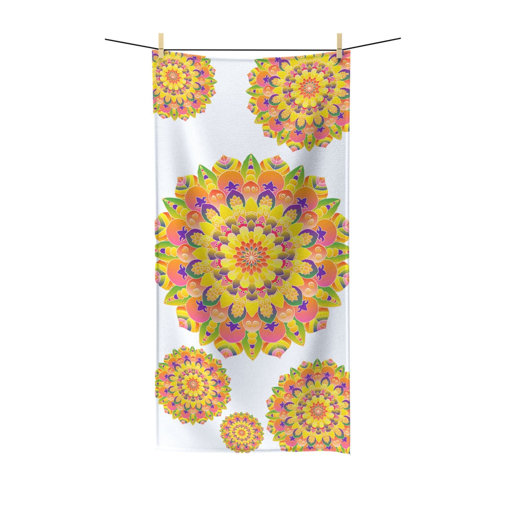 Vibrant Mandala Beach Towel - Colorful & Intricate Design Home Decor - Blululi