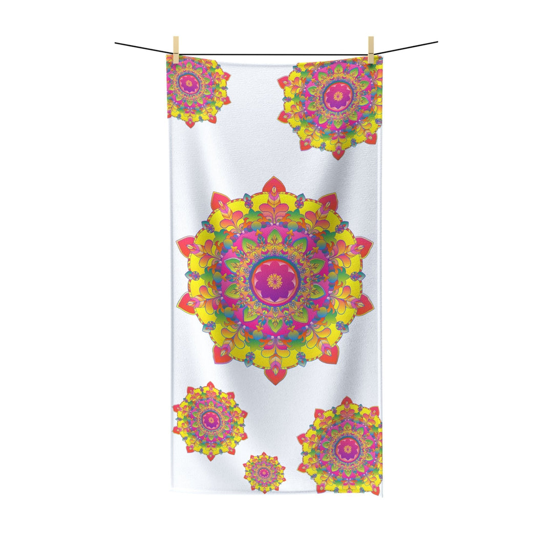 Vibrant Mandala Beach Towel - Colorful & Psychedelic Home Decor - Blululi