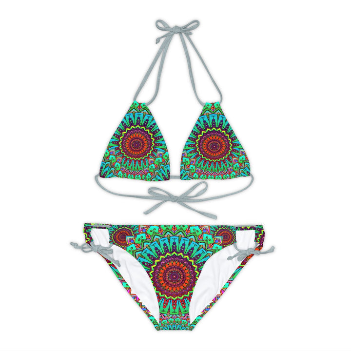 Vibrant Mandala Bikini Set - Hand Drawn Art All Over Prints - Blululi