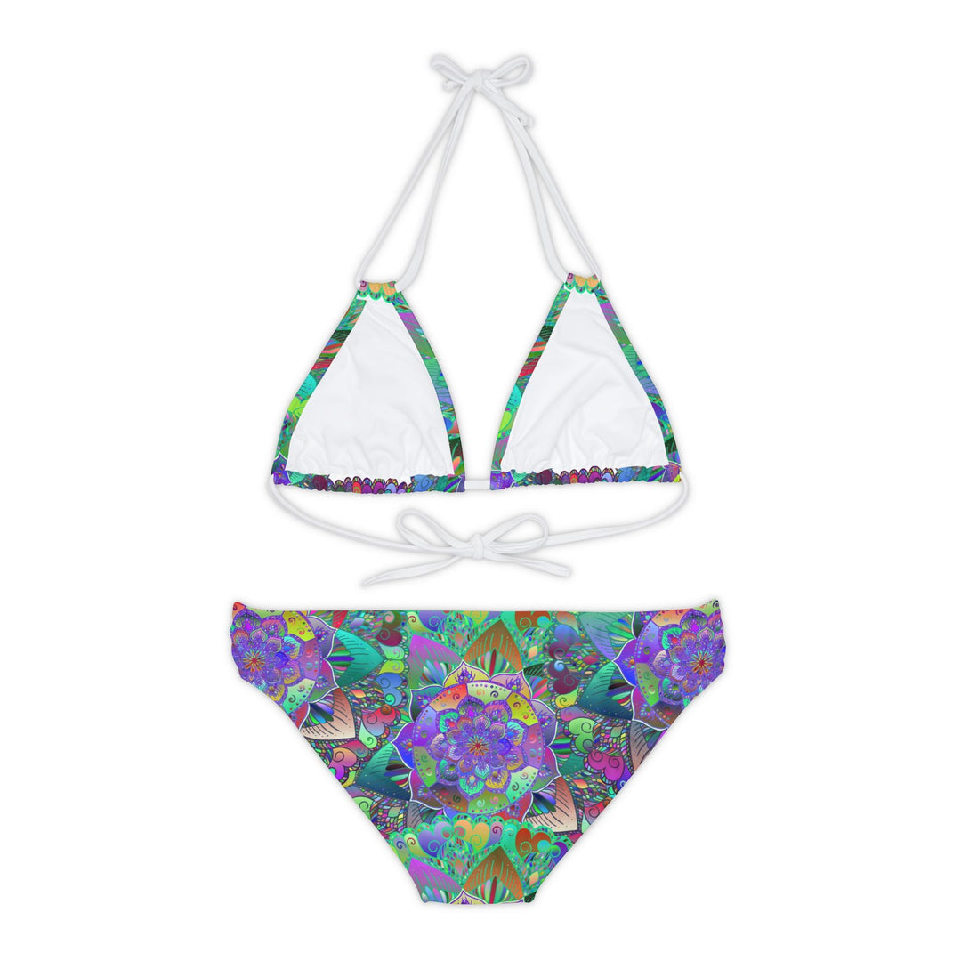 Vibrant Mandala Bikini Set - Hand Drawn Art All Over Prints - Blululi