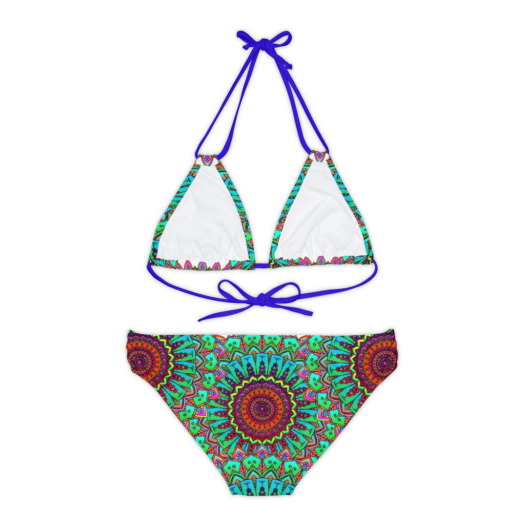 Vibrant Mandala Bikini Set - Hand Drawn Art All Over Prints - Blululi