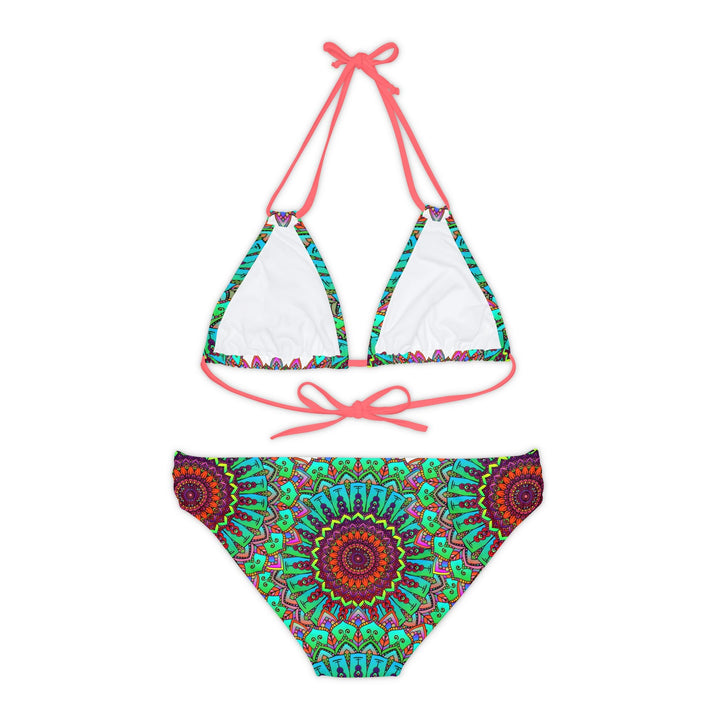 Vibrant Mandala Bikini Set - Hand Drawn Art All Over Prints - Blululi