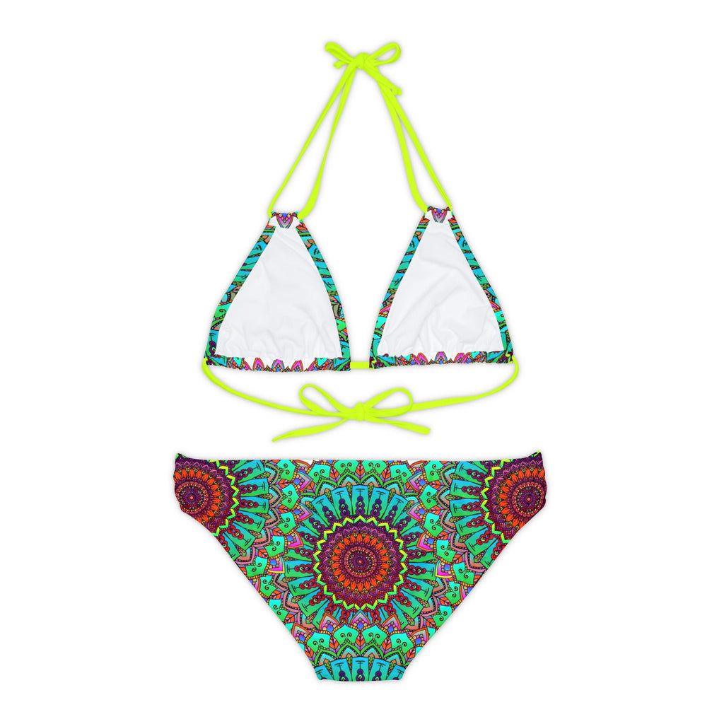 Vibrant Mandala Bikini Set - Hand Drawn Art All Over Prints - Blululi