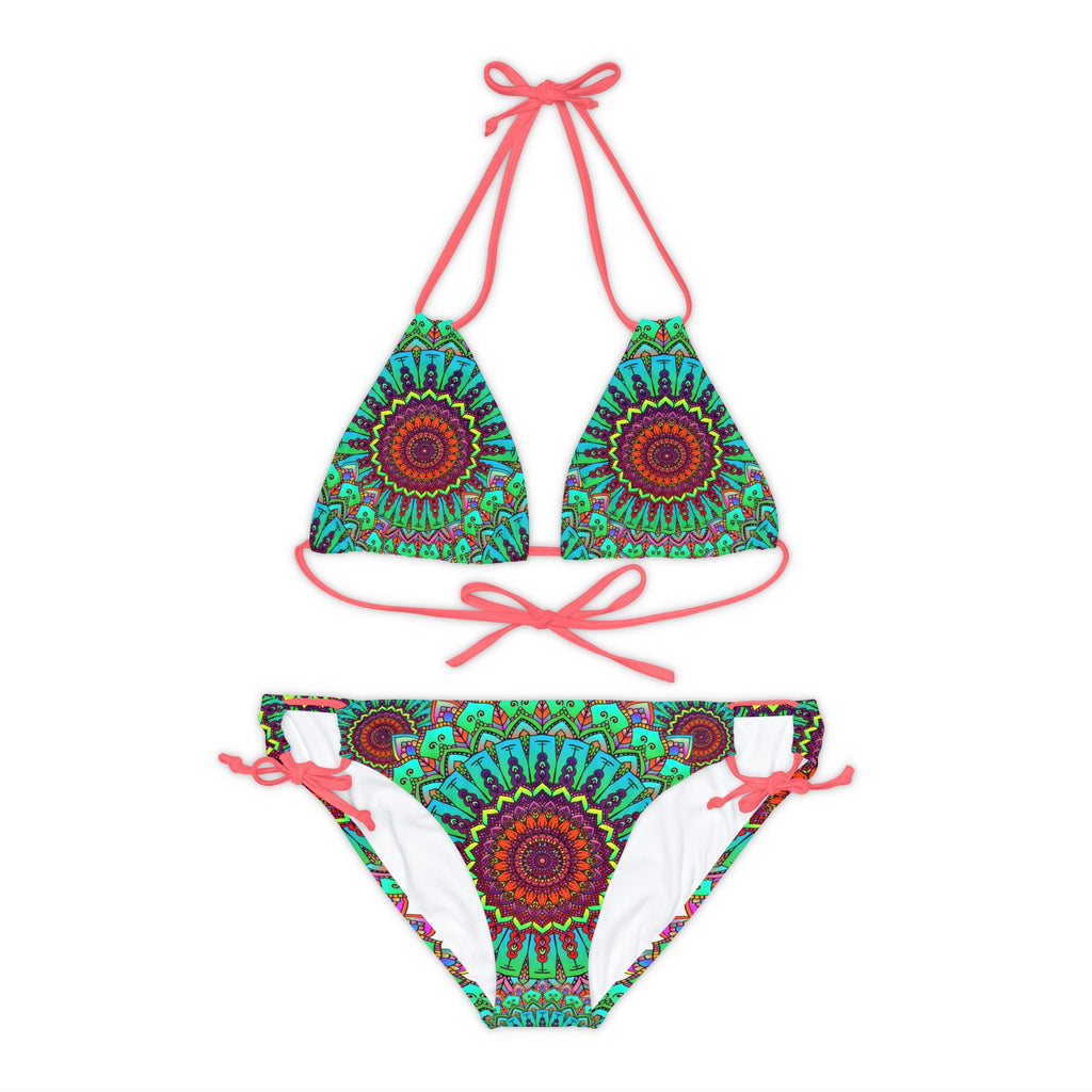 Vibrant Mandala Bikini Set - Hand Drawn Art All Over Prints - Blululi