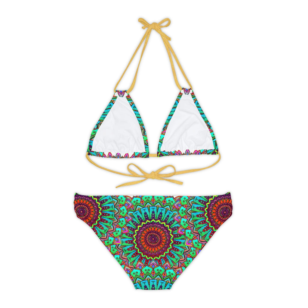 Vibrant Mandala Bikini Set - Hand Drawn Art All Over Prints - Blululi