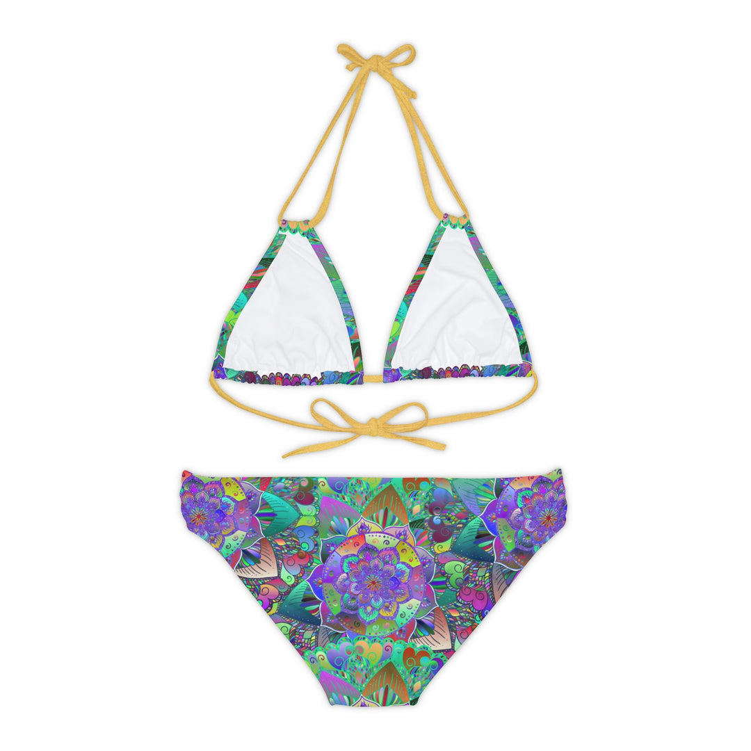 Vibrant Mandala Bikini Set - Hand Drawn Art All Over Prints - Blululi