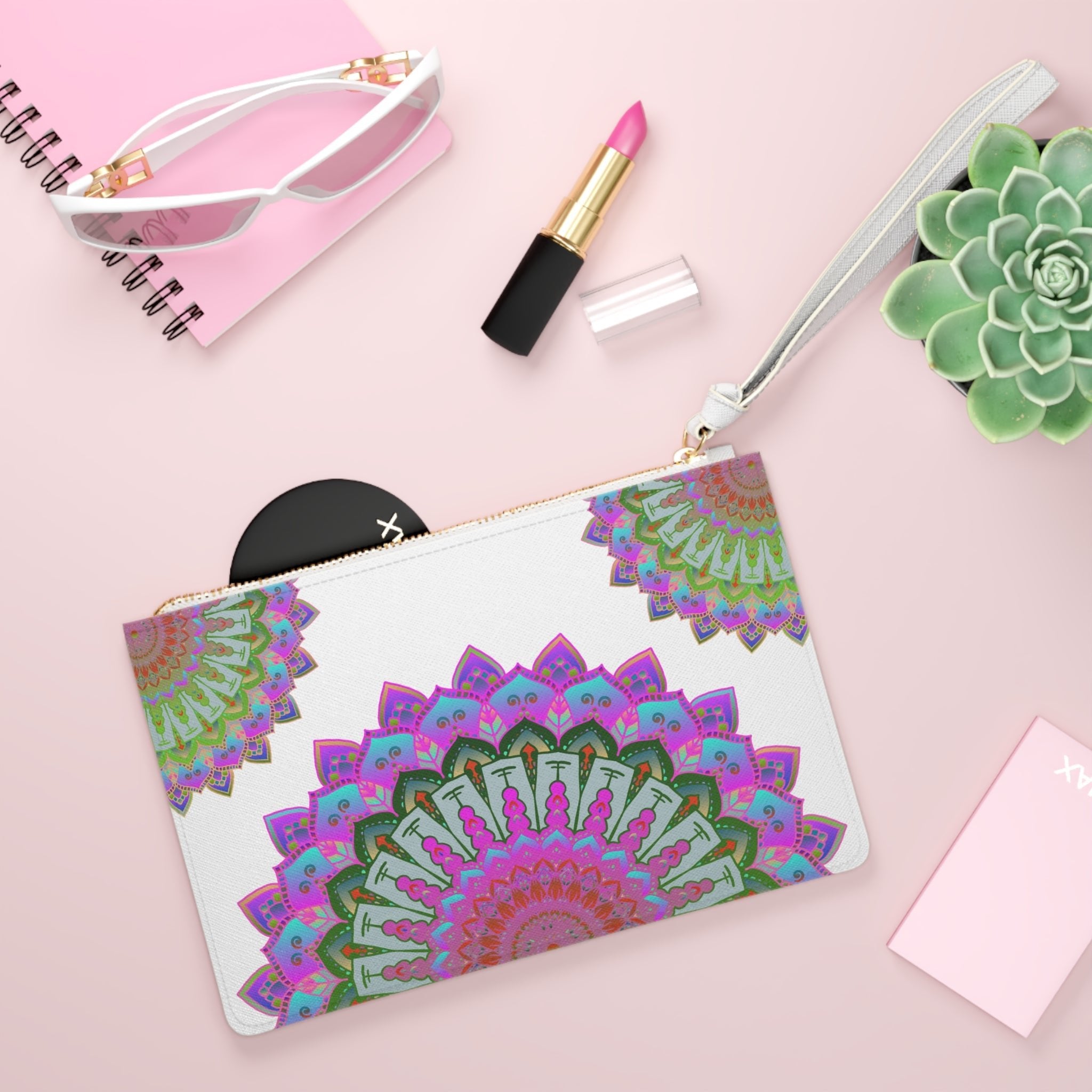 Vibrant Mandala Clutch Bag Bags - Blululi