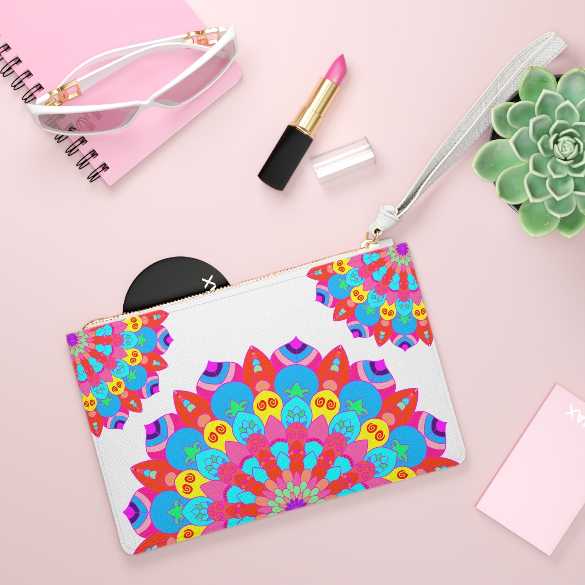 Vibrant Mandala Clutch Bag Bags - Blululi