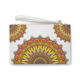 Vibrant Mandala Clutch Bag - Hand Drawn Art Bags - Blululi