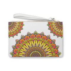 Vibrant Mandala Clutch Bag - Hand Drawn Art Bags - Blululi