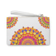 Vibrant Mandala Clutch Bag - Hand Drawn Bags - Blululi