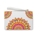 Vibrant Mandala Clutch Bag - Hand Drawn Bags - Blululi