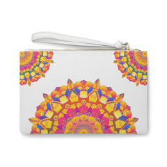Vibrant Mandala Clutch Bag - Hand Drawn Bags - Blululi