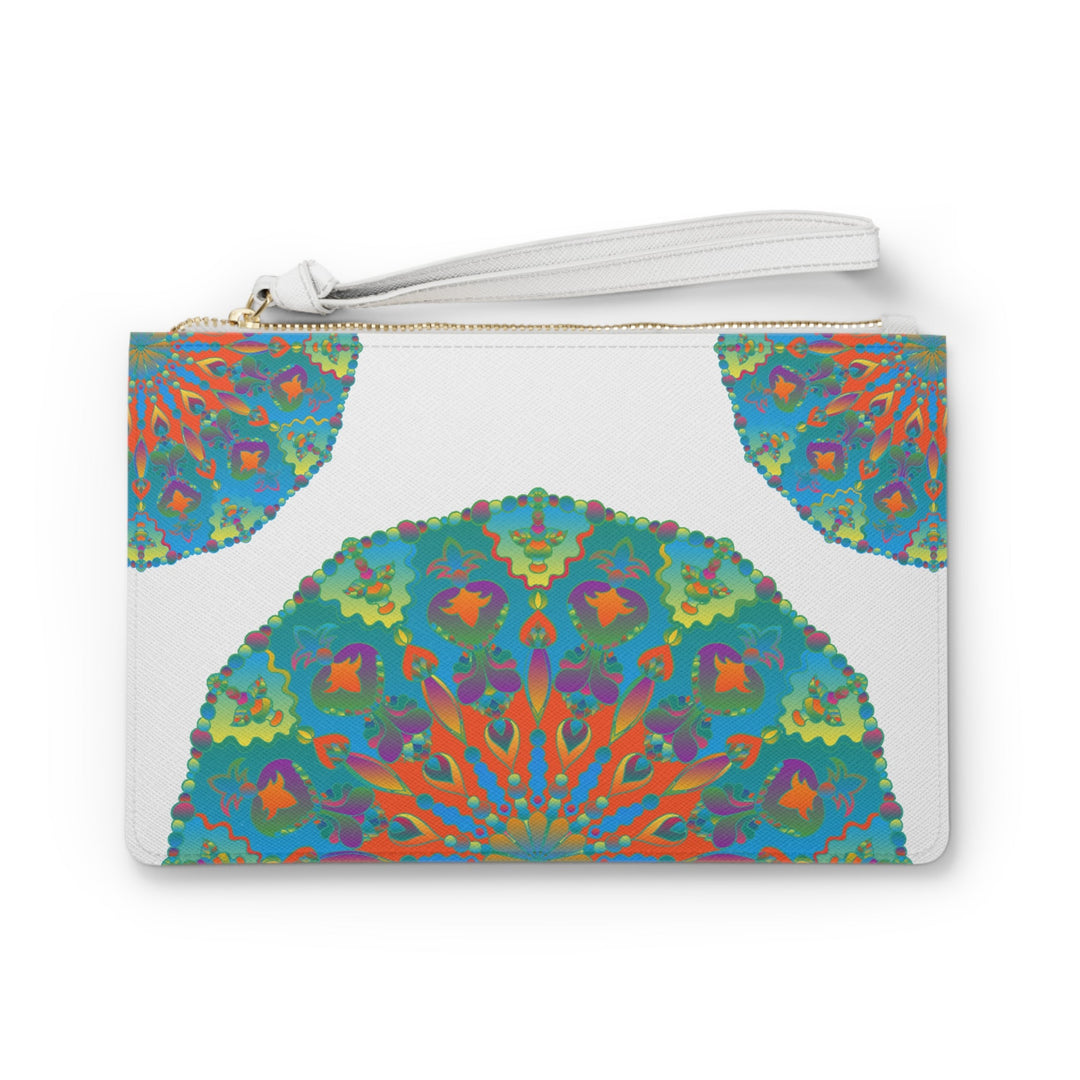 Vibrant Mandala Clutch Bag - Hand Drawn Bags - Blululi