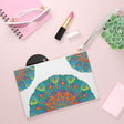 Vibrant Mandala Clutch Bag - Hand Drawn Bags - Blululi