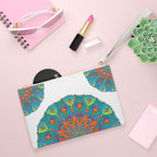 Vibrant Mandala Clutch Bag - Hand Drawn Bags - Blululi