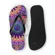 Vibrant Mandala Flip Flops - Bohemian Beach Style Shoes - Blululi