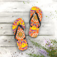 Vibrant Mandala Flip Flops - Bohemian Summer Style Shoes - Blululi