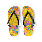 Vibrant Mandala Flip Flops - Bohemian Summer Style Shoes - Blululi