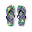 Vibrant Mandala Flip Flops - Colorful Comfort Shoes - Blululi