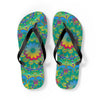 Vibrant Mandala Flip Flops - Colorful Comfort Shoes - Blululi