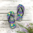 Vibrant Mandala Flip Flops - Colorful Comfort Shoes - Blululi