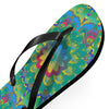 Vibrant Mandala Flip Flops - Colorful Comfort Shoes - Blululi