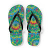 Vibrant Mandala Flip Flops - Colorful Comfort Shoes - Blululi