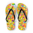 Vibrant Mandala Flip Flops - Colorful Flower Design Shoes - Blululi